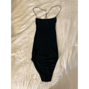 Brandy Melville John Galt Open Back Strappy Bodysuit